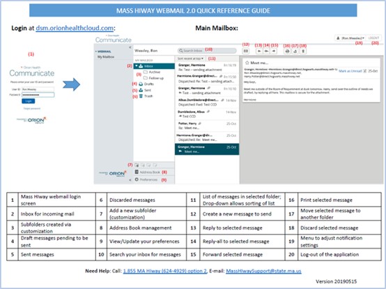 Cover page of the HIway webmail quick reference guide